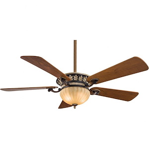 Volterra I - 5 Blade Ceiling Fan with Light Kit-18 Inches Tall and 52 Inches Wide