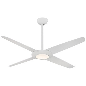 Pancake XL - Ceiling Fan with Light Kit in Transitional Style - 11 inches tall by 62 inches wide