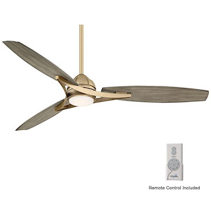 Molino - 65 Inch 3 Blade Outdoor Ceiling Fan with Light Kit - 1083945