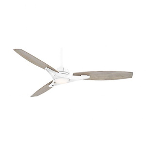 Molino - 3 Blade Outdoor Ceiling Fan with Light Kit-14.5 Inches Tall and 65 Inches Wide - 1118624
