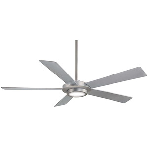 Sabot - Ceiling Fan with Light Kit in Contemporary Style - 12 inches tall by 52 inches wide - 536230