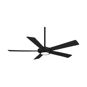 Sabot - 5 Blade Ceiling Fan with Light Kit-12 Inches Tall and 52 Inches Wide