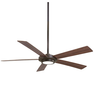 Sabot - Ceiling Fan with Light Kit in Contemporary Style - 12 inches tall by 52 inches wide - 536230