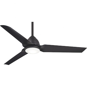 Java - Ceiling Fan with Light Kit in Contemporary Style - 14.75 inches tall by 54 inches wide