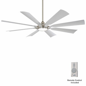 Future - 8 Blade Ceiling Fan with Light Kit-65 Inches Wide