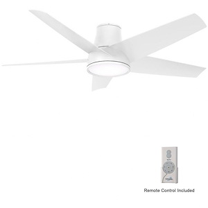 Chubby II - 5 Blade Outdoor Ceiling Fan with Light Kit-12.75 Inches Tall and 58 Inches Wide