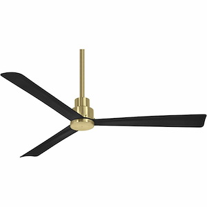 Simple - 3 Blade Outdoor Ceiling Fan In Contemporary Style-12.63 Inches Tall and 52 Inches Wide - 1288837