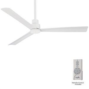 Simple - Outdoor Ceiling Fan in Transitional Style - 12.75 inches tall by 52 inches wide