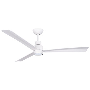 Simple - 3 Blade Ceiling Fan with Light Kit-13.75 Inch Tall and 52 Inch Wide - 1430603