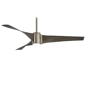 Triple - Ceiling Fan with Light Kit in Transitional Style - 15 inches tall by 60 inches wide