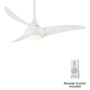 Light Wave - 44 Inch 3 Blade Ceiling Fan with Light Kit