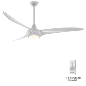 Light Wave - 65 Inch 3 Blade Ceiling Fan with Light Kit