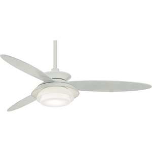 Stack - Ceiling Fan with Light Kit in Transitional Style - 16.75 inches tall by 56 inches wide