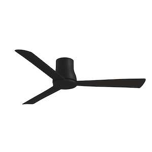Simple Flush - 3 Blade Flush Mount Ceiling Fan-9 Inches Tall and 52 Inches Wide - 1337137