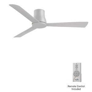 Simple Flush - 3 Blade Flush Mount Ceiling Fan-9 Inches Tall and 52 Inches Wide - 1337137