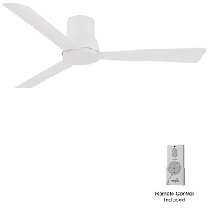 Simple Flush - 3 Blade Flush Mount Ceiling Fan-9 Inches Tall and 52 Inches Wide