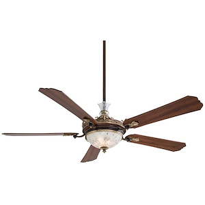 Cristafano - Ceiling Fan with Light Kit in Traditional Style - 17.25 inches tall by 68 inches wide - 536260