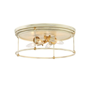 Westchester County - 4 Light Flush Mount - 6.75 inches tall by 16.5 inches wide - 978066