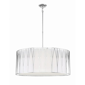 Regal Terrace - 6 Light LED Pendant - 27 inches tall by 32 inches wide