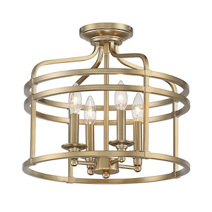 Covent Park - 4 Light Semi-Flush Mount - 14.5 inches tall by 16 inches wide