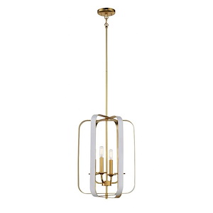 Aureum - 4 Light Pendant - 33.25 inches tall by 14 inches wide
