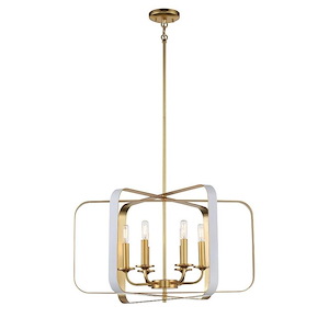 Aureum - 6 Light Pendant - 28 inches tall by 26 inches wide