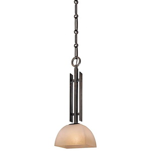 Lineage - 1 Light Mini Pendant in Transitional Style - 20.5 inches tall by 8 inches wide