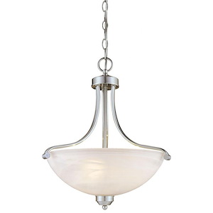 Paradox - 3 Light Pendant in Transitional Style - 20 inches tall by 18.5 inches wide