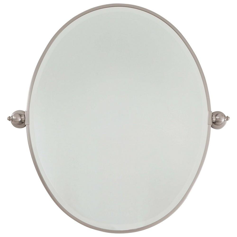 Minka-Lavery---1431-77---Oval-Beveled-Mirror -in-Traditional-Style---24.5-inches-tall-by-19.5-inches-wide