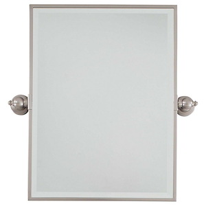 Rectangular Beveled Mirror in Traditional Style - 24 inches tall by 18 inches wide