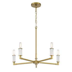 Oro District - 5 Light Chandelier-18 Inches Tall and 23 Inches Wide - 1333016
