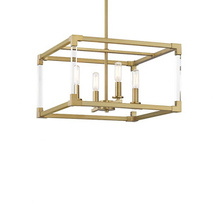 Oro District - 4 Light Pendant-24 Inches Tall and 16 Inches Wide - 1333017