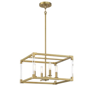 Oro District - 4 Light Pendant-24 Inches Tall and 16 Inches Wide - 1333017