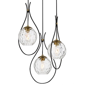 Cody - 3 Light Pan Pendant-24 Inches Tall and 19 Inches Wide