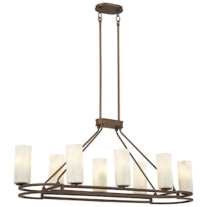 Buchanan - 8 Light Island-18.5 Inches Tall and 46.75 Inches Wide - 1292966