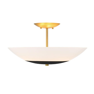 Bax - 3 Light Flush Mount-10 Inches Tall - 1293205