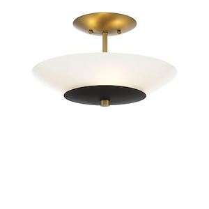 Bax - 3 Light Flush Mount-8.88 Inches Tall and 13.88 Inches Wide