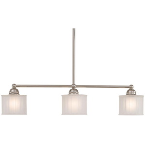 1730 Series - 3 Light Island in Transitional Style - 7.5 inches tall by 5.75 inches wide