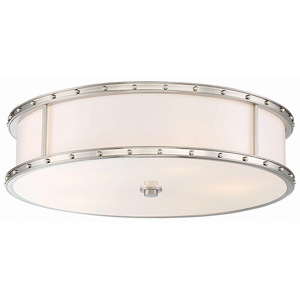 49W 1 LED Flush Mount in Transitional Style - 6 inches tall by 20.25 inches wide