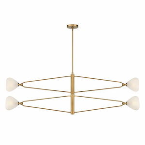 Orion - 4 Light Chandelier-17.75 Inch Tall and 53 Inch Wide - 1375547