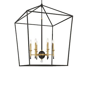Townhall - 6 Light Pendant-44.13 Inches Tall and 32 Inches Wide - 1293063