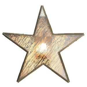 Luce Stellare - 1 Light Star Wall Sconce-5.5 Inches Tall and 22 Inches Wide - 1333030