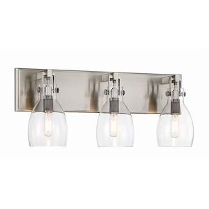 Tiberia - 3 Light Bath Bar In 9 Inches Tall and 22 Inches Wide