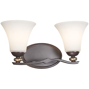 Shadowglen - 2 Light Transitional Bath Vanity in Transitional Style - 8.25 inches tall by 16 inches wide - 538922