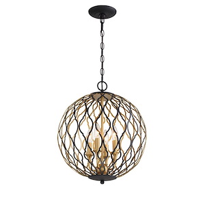 Gilded Glam - 4 Light Pendant - 20.25 inches tall by 16 inches wide - 1209116
