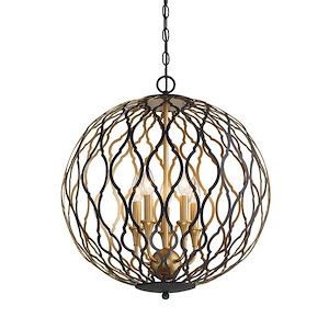 Gilded Glam - 5 Light Pendant - 23.75 inches tall by 20 inches wide