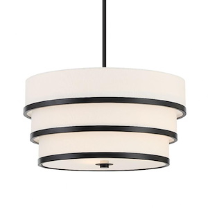 Cascade - 3 Light Pendant-22 Inches Tall and 18 Inches Wide - 1293211
