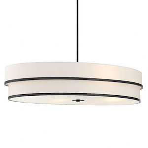 Cascade - 4 Light Oval Pendant-20.75 Inches Tall and 42 Inches Wide - 1292971