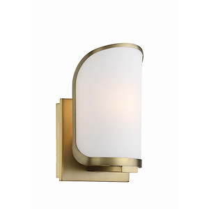 Bishop Crossing - 1 Light Bath Vanity-8.88 Inches Tall and 6.5 Inches Wide