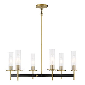 Baldwin Park - 6 Light Chandelier-11.5 Inches Tall and 27 Inches Wide
